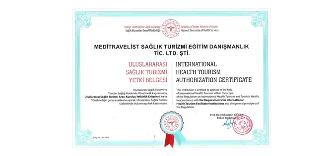 meditravelist turkish health tourism authorization ceriticate footer